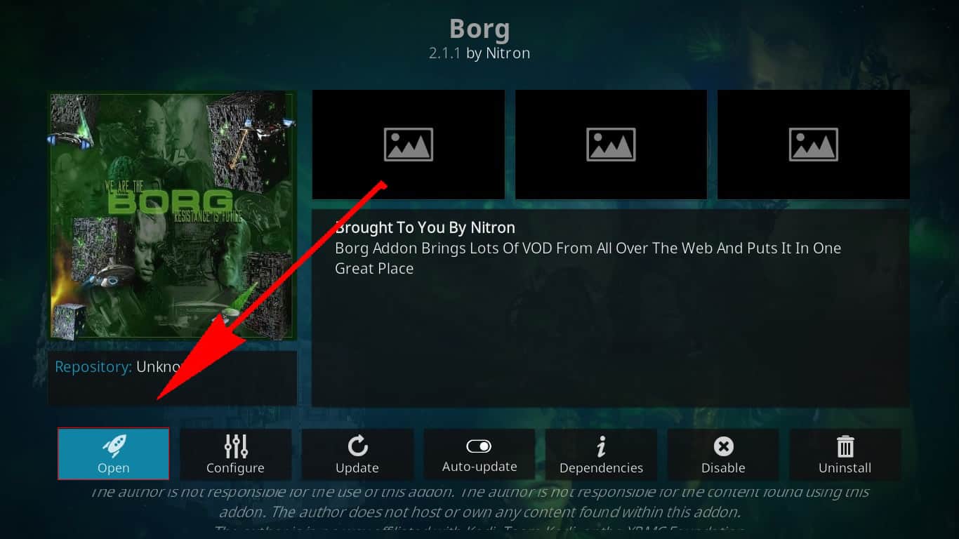 9 Cómo instalar el addon Borg Kodi Open