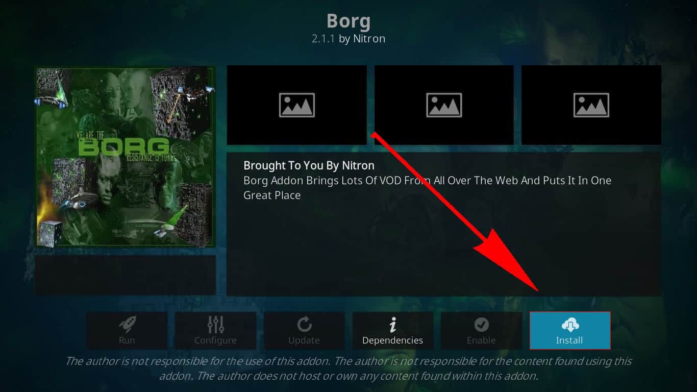 7 Cómo instalar el addon Borg Kodi Instalar