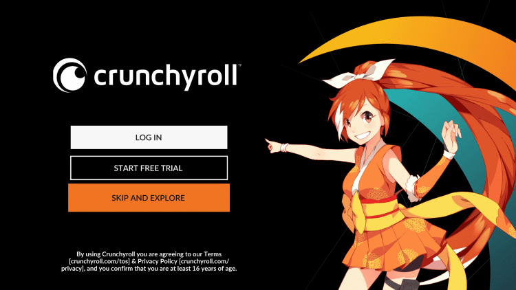 Iniciar sesión en Crunchyroll