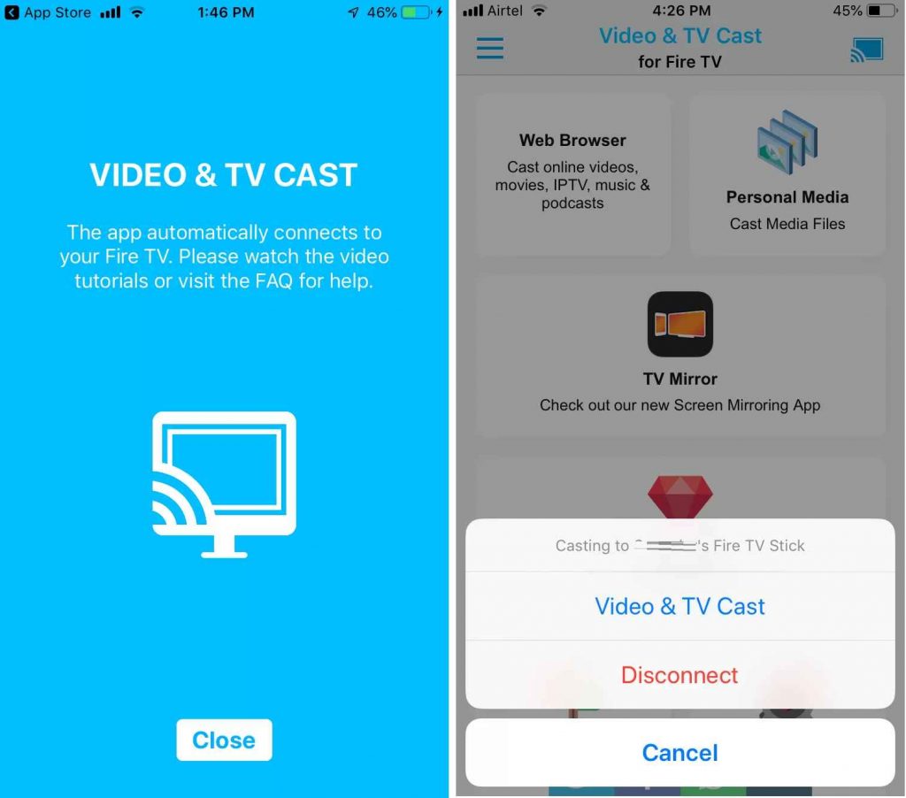Haga clic en Video y transmisión de TV para duplicar iPhone en Firestick