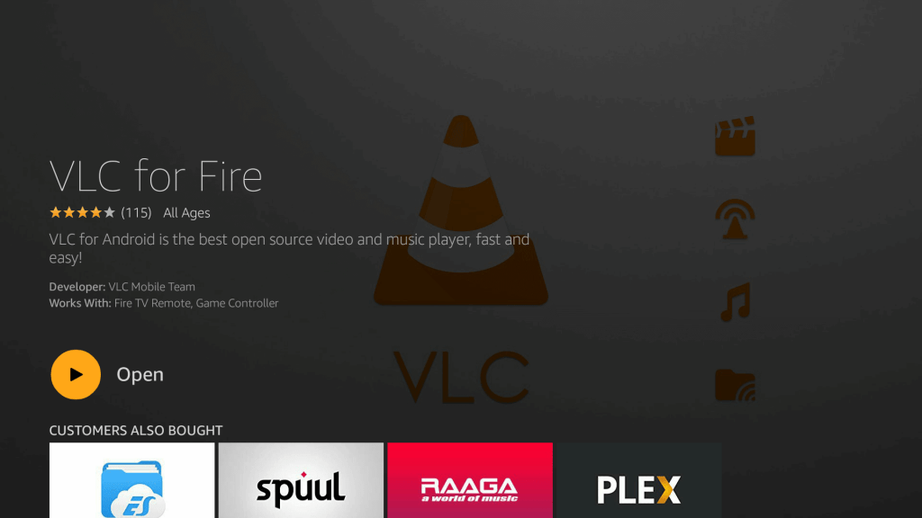 Abre el reproductor VLC en Firestick