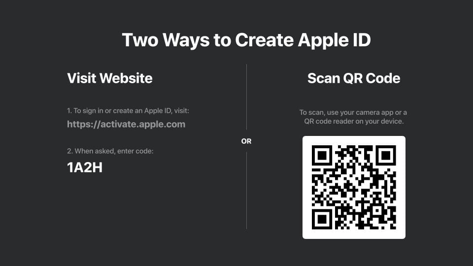Use la aplicación Apple TV para Firestick: cree una ID de Apple