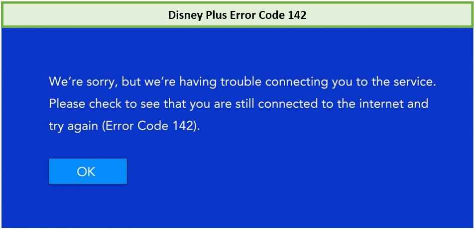 Disney Plus Código de error 142 Firestick